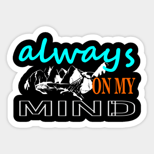 Mountains Sticker